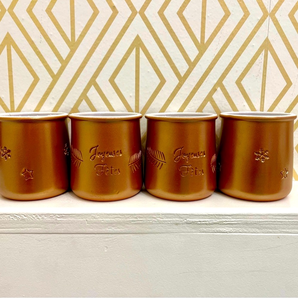 Limited edition 2023 “Joyeuses Fetes” La Fermiere pots in bronze (set of four)